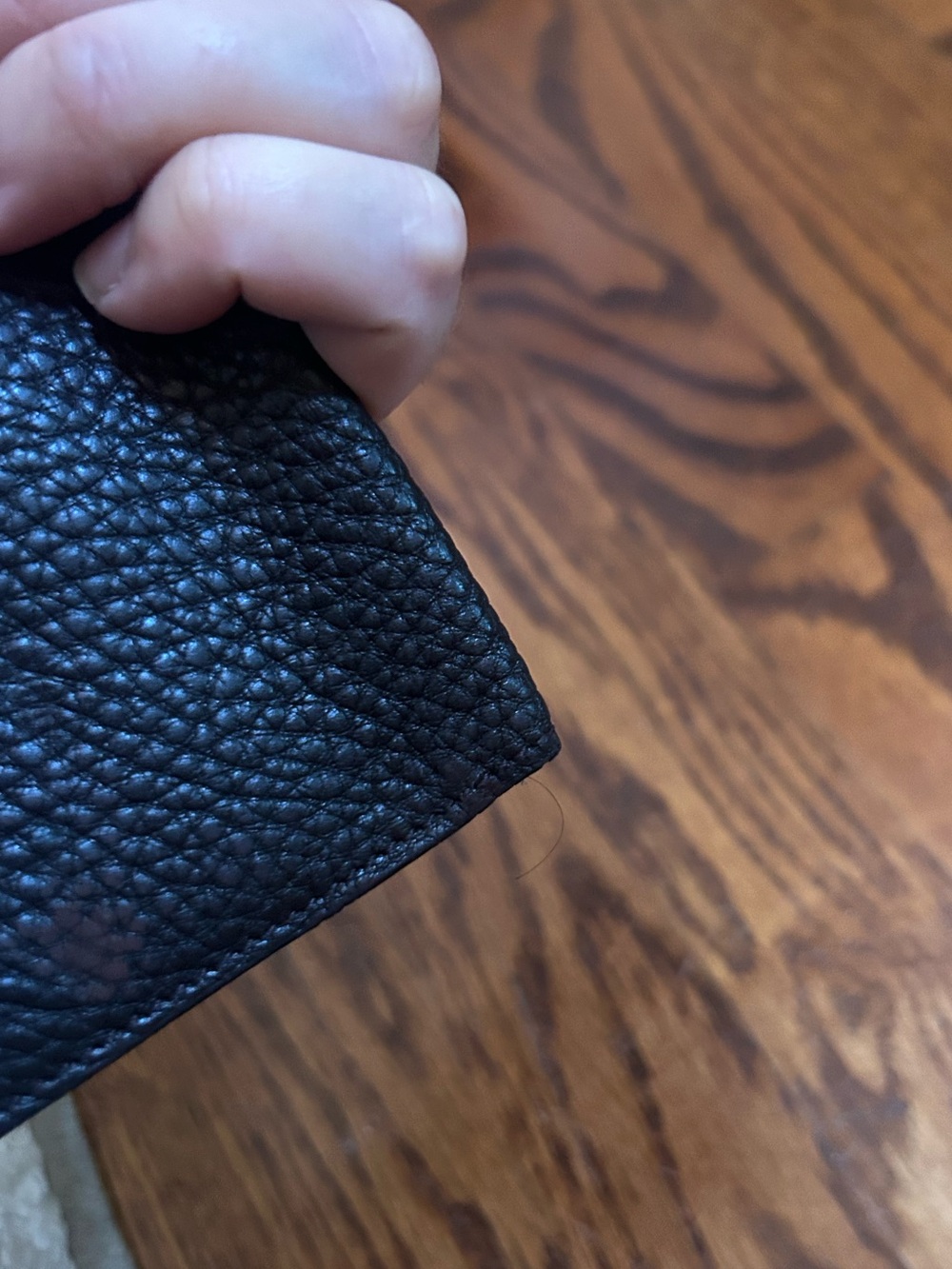 Authentic Fendi Selleria Black Pebbled Leather Checkbook Wallet Long Bifold COA - Picture 9 of 12